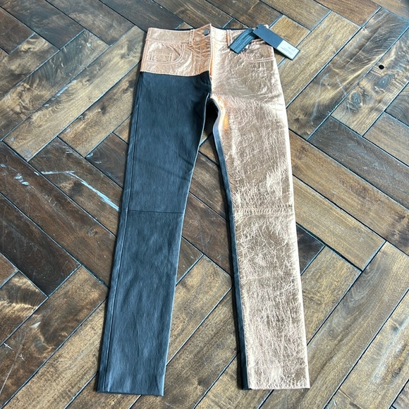 Haider Ackermann Roger Rose leather trouser - Picture 9 of 16